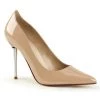 Pleaser Larger Size Shoes APPEAL 20 Nude Vegan 4" Heel