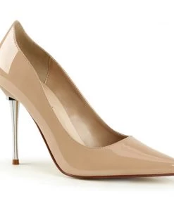 Pleaser Larger Size Shoes APPEAL 20 Nude Vegan 4" Heel