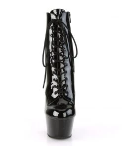 Pleaser Direct Aspire 1020 Black Patent Boots Larger Size Shoes