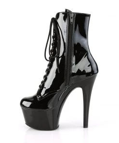 Pleaser Direct Aspire 1020 Black Patent Boots Larger Size Shoes