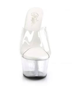 Pleaser Direct Aspire 601 Clear Platform Heels