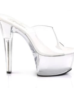 Pleaser Direct Aspire 601 Clear Platform Heels 9 Pleaser Direct Aspire 601 Clear Platform Heels