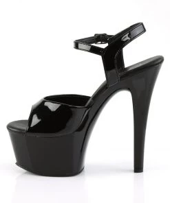 Pleaser Direct Aspire 609 Black Patent Platforms Larger Size Shoes