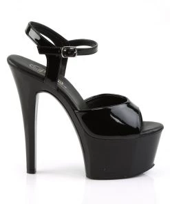 Pleaser Direct Aspire 609 Black Patent Platforms Larger Size Shoes