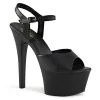Pleaser Direct Aspire 609 Black Faux Leather Platforms