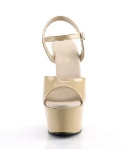 Pleaser Direct Larger Size Shoes Aspire 609 Nude Pole Dancing Platform Heels