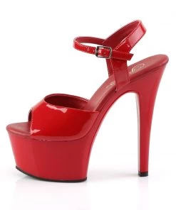 Pleaser Direct Aspire 609 Red Pole Dancing Platform Heels