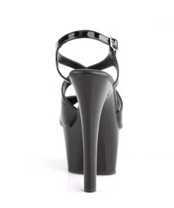 Pleaser Direct Aspire 630 Black Patent Strappy Platforms Platform Shoes 8 Pleaser Direct Aspire 630 Black Patent Strappy Platforms Platform Shoes