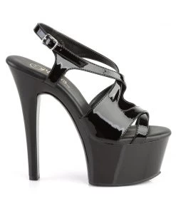 Pleaser Direct Aspire 630 Black Patent Strappy Platforms Platform Shoes 9 Pleaser Direct Aspire 630 Black Patent Strappy Platforms Platform Shoes