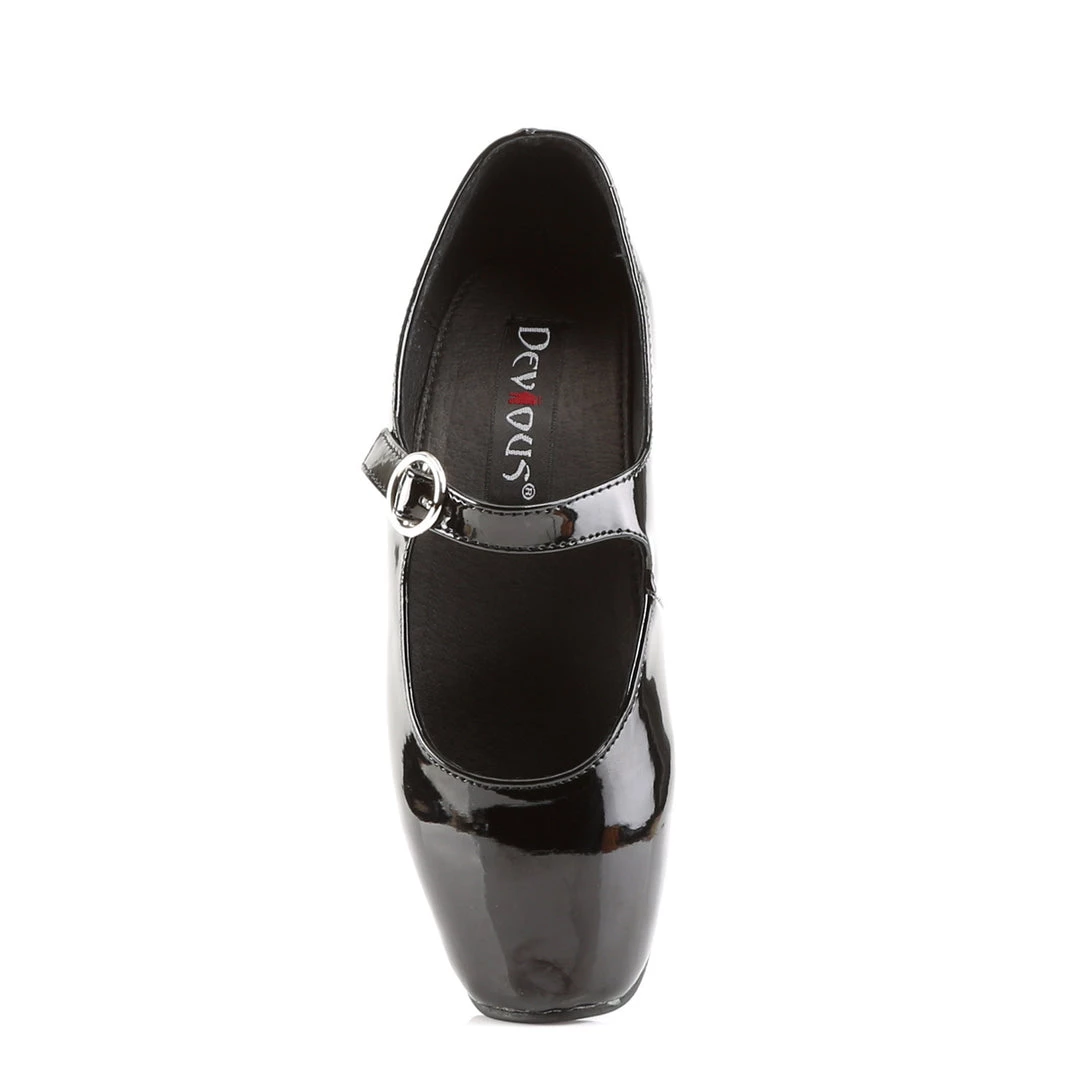 Pleaser Direct Larger Size Shoes Ballet 08 Black Patent Heels 2 Pleaser Direct Larger Size Shoes Ballet 08 Black Patent Heels
