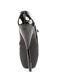 Pleaser Direct Larger Size Shoes Ballet 08 Black Patent Heels 8 Pleaser Direct Larger Size Shoes Ballet 08 Black Patent Heels