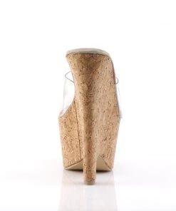 Pleaser Direct Beau 601 Cork Platform Wedges Larger Size Shoes