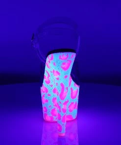 Pleaser Direct Bejeweled 708UVLP Pink Leopard Print Platform Heels Platform Shoes 8 Pleaser Direct Bejeweled 708UVLP Pink Leopard Print Platform Heels Platform Shoes