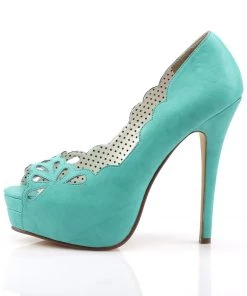 Pleaser Direct Platform Shoes Bella 30 Teal Faux Leather Cut Out Court Shoes 7 Pleaser Direct Platform Shoes Bella 30 Teal Faux Leather Cut Out Court Shoes