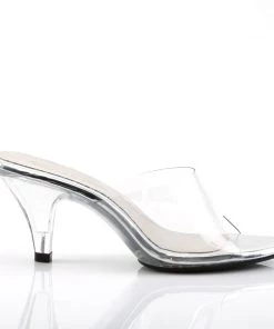 Pleaser Direct Belle 301 Clear Sandals Larger Size Shoes