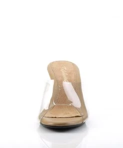 Pleaser Direct Belle 301 Nude Sandals Larger Size Shoes