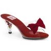 Pleaser Direct Larger Size Shoes Belle 301BOW Red Bow Sandals