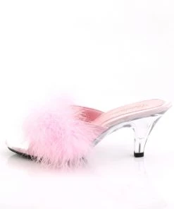 Pleaser Direct Belle 301F Pink Furry Sandals Larger Size Shoes 7 Pleaser Direct Belle 301F Pink Furry Sandals Larger Size Shoes