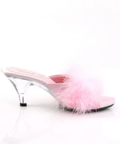 Pleaser Direct Belle 301F Pink Furry Sandals Larger Size Shoes 9 Pleaser Direct Belle 301F Pink Furry Sandals Larger Size Shoes