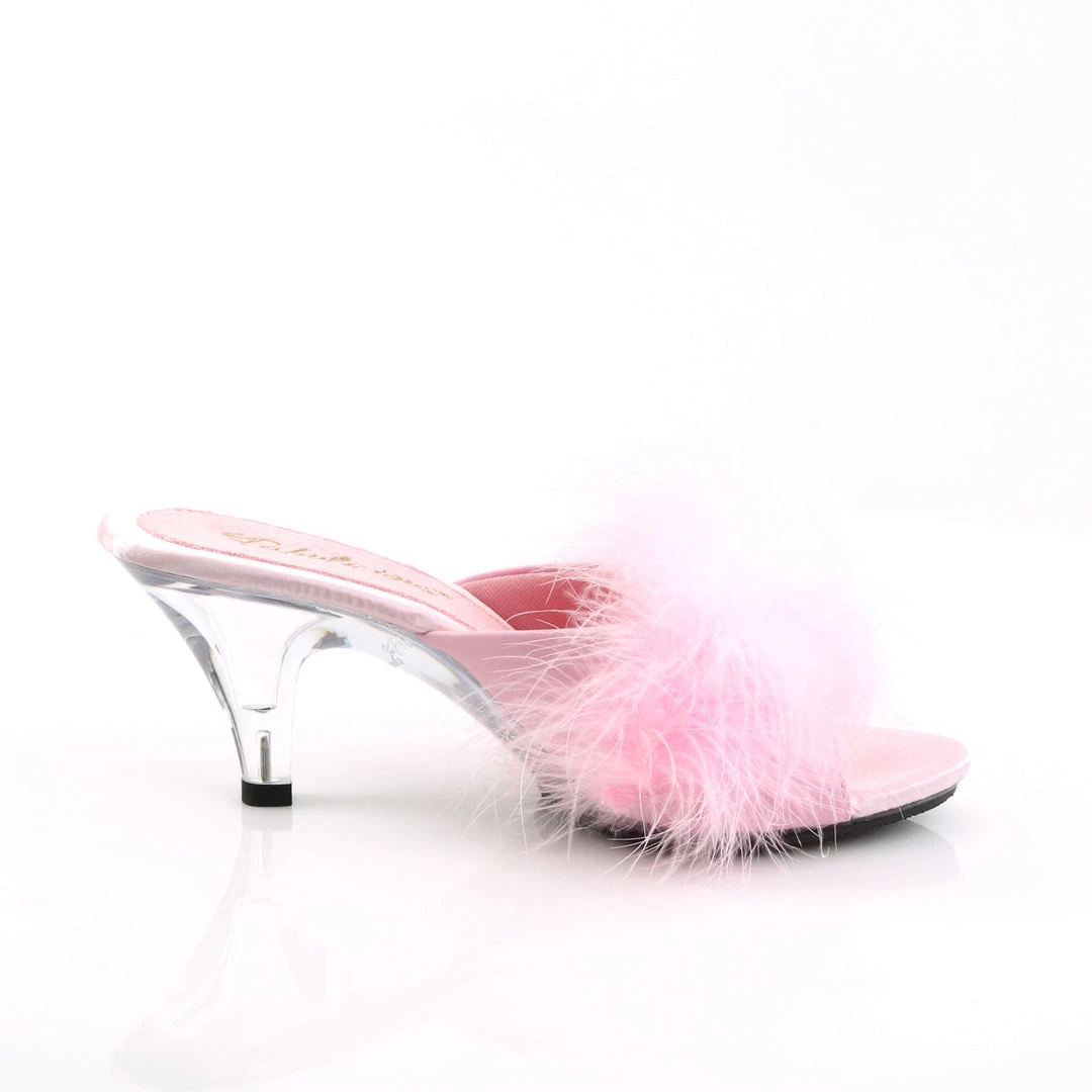 Pleaser Direct Belle 301F Pink Furry Sandals Larger Size Shoes 5 Pleaser Direct Belle 301F Pink Furry Sandals Larger Size Shoes
