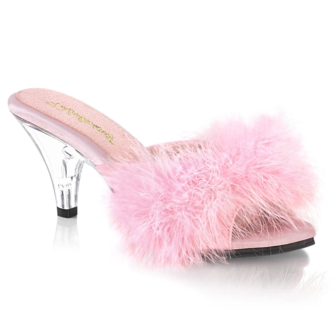 Pleaser Direct Belle 301F Pink Furry Sandals Larger Size Shoes 1 Pleaser Direct Belle 301F Pink Furry Sandals Larger Size Shoes