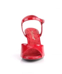 Pleaser Direct Larger Size Shoes Belle 309 Red Patent Sandals