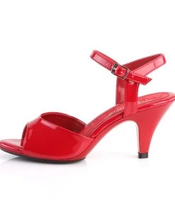 Pleaser Direct Larger Size Shoes Belle 309 Red Patent Sandals 7 Pleaser Direct Larger Size Shoes Belle 309 Red Patent Sandals