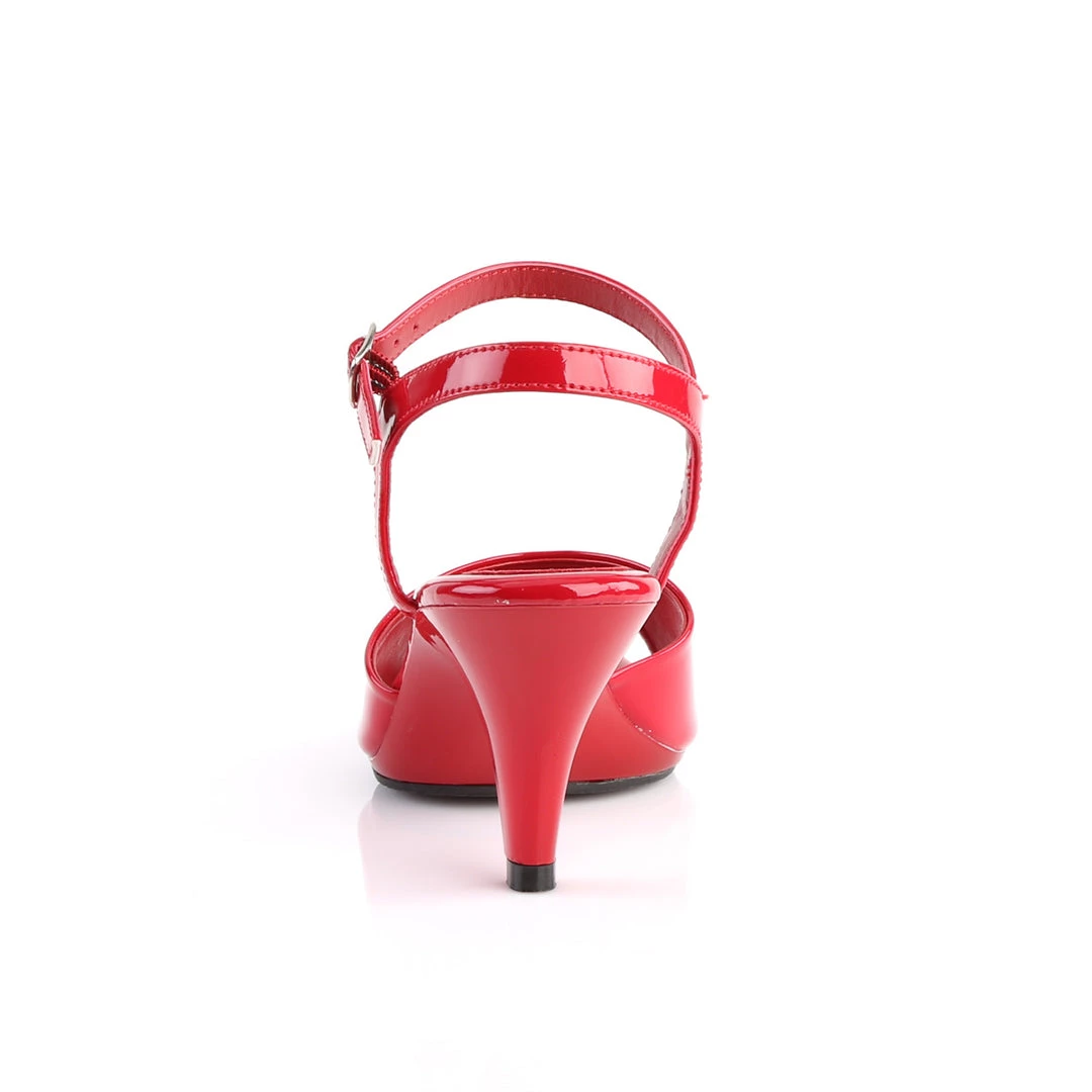 Pleaser Direct Larger Size Shoes Belle 309 Red Patent Sandals 4 Pleaser Direct Larger Size Shoes Belle 309 Red Patent Sandals