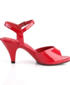 Pleaser Direct Larger Size Shoes Belle 309 Red Patent Sandals 9 Pleaser Direct Larger Size Shoes Belle 309 Red Patent Sandals