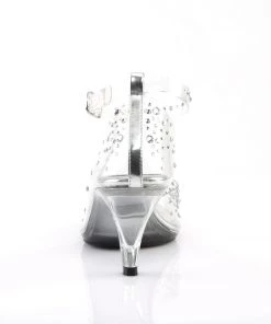 Pleaser Direct Larger Size Shoes Belle 330RS Clear Sandals With Rhinestones 8 Pleaser Direct Larger Size Shoes Belle 330RS Clear Sandals With Rhinestones