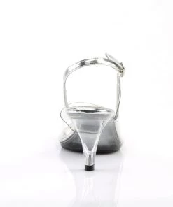 Pleaser Direct Belle 350 Clear Slingback Sandals