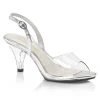 Pleaser Direct Belle 350 Clear Slingback Sandals