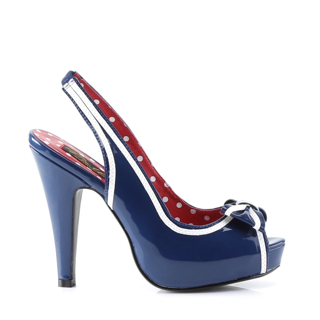 Pleaser Direct Bettie 05 Blue And White Peep Toe High Heels Platform Shoes 5 Pleaser Direct Bettie 05 Blue And White Peep Toe High Heels Platform Shoes
