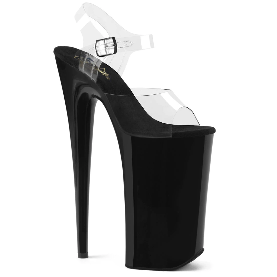 Pleaser Direct Larger Size Shoes Beyond 008 Black And Clear Platforms 1 Pleaser Direct Larger Size Shoes Beyond 008 Black And Clear Platforms