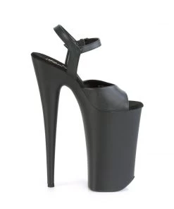 Pleaser Direct Larger Size Shoes Beyond 009 Black Matte Platforms