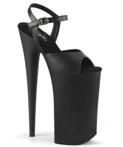 Pleaser Direct Larger Size Shoes Beyond 009 Black Matte Platforms