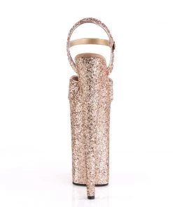 Pleaser Direct Larger Size Shoes Beyond 010 Rose Gold Glitter Vegan Platform Heels 8 Pleaser Direct Larger Size Shoes Beyond 010 Rose Gold Glitter Vegan Platform Heels