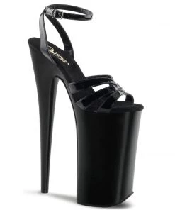 Pleaser Direct Beyond 012 Black Patent Platforms Larger Size Shoes