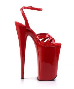 Pleaser Direct Beyond 012 Red Patent Platforms