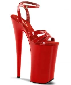 Pleaser Direct Beyond 012 Red Patent Platforms