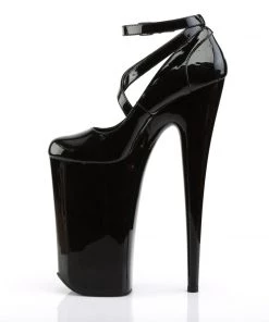 Pleaser Direct Beyond 087 Black Patent Strappy Platforms 7 Pleaser Direct Beyond 087 Black Patent Strappy Platforms