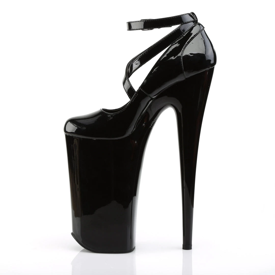 Pleaser Direct Beyond 087 Black Patent Strappy Platforms 3 Pleaser Direct Beyond 087 Black Patent Strappy Platforms