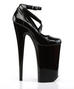 Pleaser Direct Beyond 087 Black Patent Strappy Platforms 9 Pleaser Direct Beyond 087 Black Patent Strappy Platforms