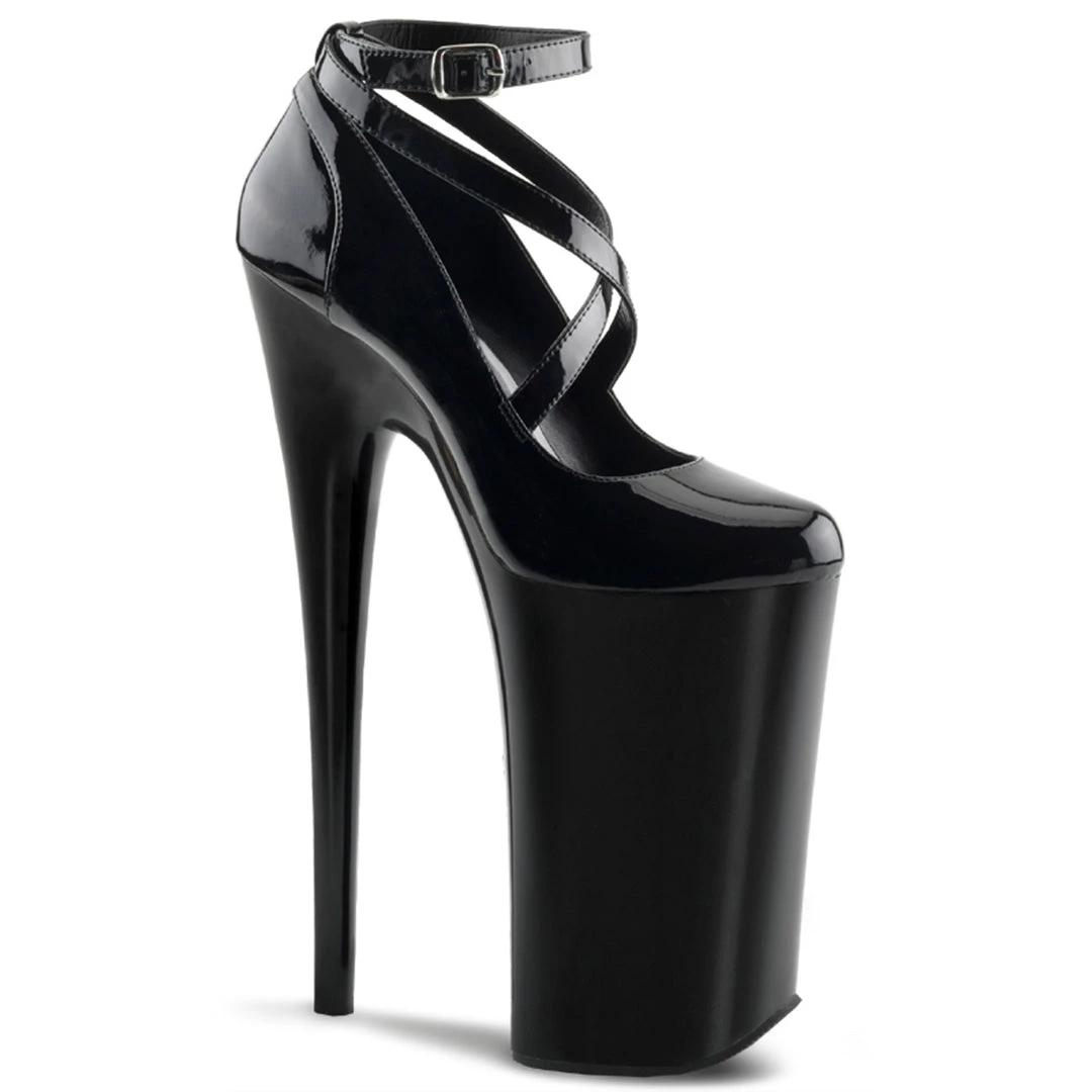 Pleaser Direct Beyond 087 Black Patent Strappy Platforms 1 Pleaser Direct Beyond 087 Black Patent Strappy Platforms
