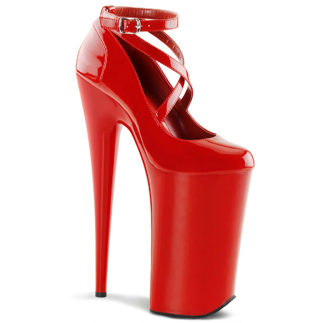 Pleaser Direct Larger Size Shoes Beyond 087 Red Patent Strappy Platforms 1 Pleaser Direct Larger Size Shoes Beyond 087 Red Patent Strappy Platforms