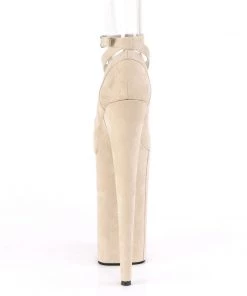 Pleaser Direct Beyond 087FS Beige Faux Suede Strappy Platforms 8 Pleaser Direct Beyond 087FS Beige Faux Suede Strappy Platforms