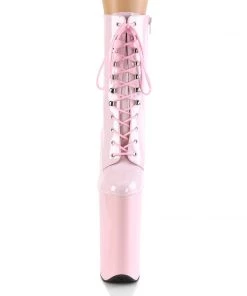 Pleaser Direct Beyond 1020 Pink Patent Ankle Boots