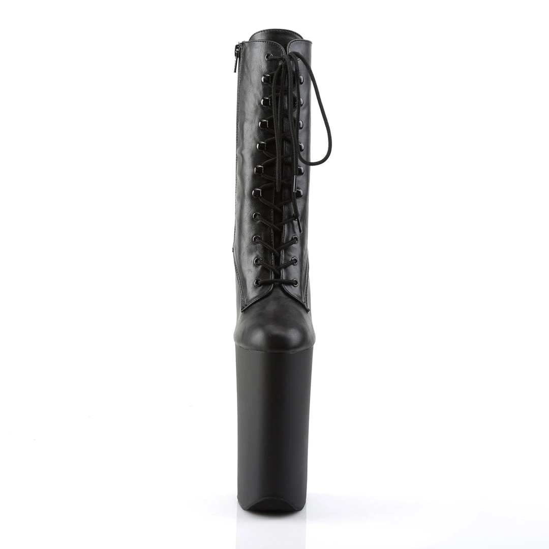 Pleaser Direct Larger Size Shoes Beyond 1020 Black Faux Leather Platform Ankle Boots 2 Pleaser Direct Larger Size Shoes Beyond 1020 Black Faux Leather Platform Ankle Boots