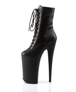 Pleaser Direct Larger Size Shoes Beyond 1020 Black Faux Leather Platform Ankle Boots 7 Pleaser Direct Larger Size Shoes Beyond 1020 Black Faux Leather Platform Ankle Boots