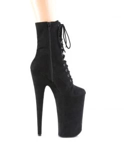 Pleaser Direct Beyond 1020FS Black Faux Suede Ankle Boots 9 Pleaser Direct Beyond 1020FS Black Faux Suede Ankle Boots